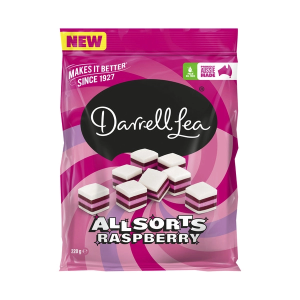 Darrell Lea Raspberry All Sorts 220g