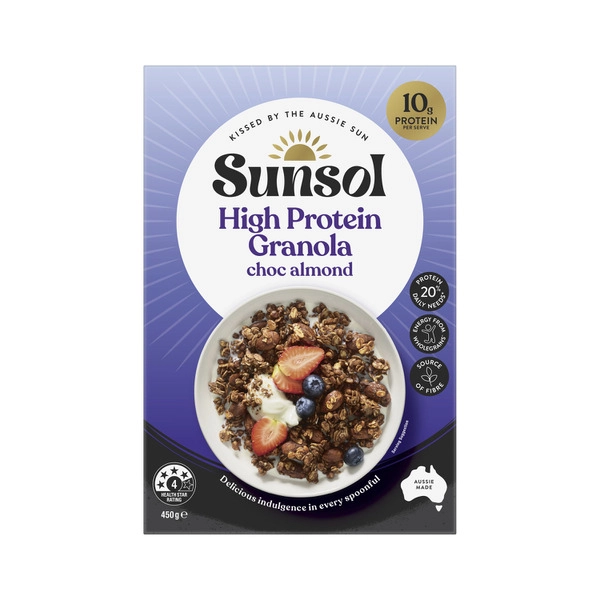  Sunsol Protein Granola Chocolate Almond Crunch 450g