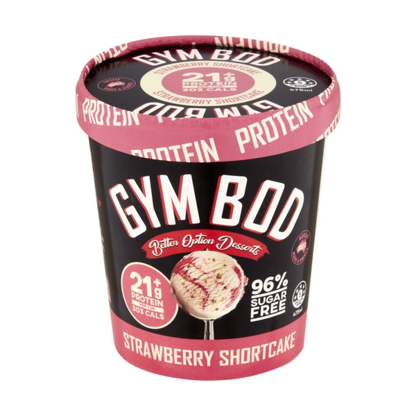 Gym Bod Ice Cream Strawberry Shortcake 475mL