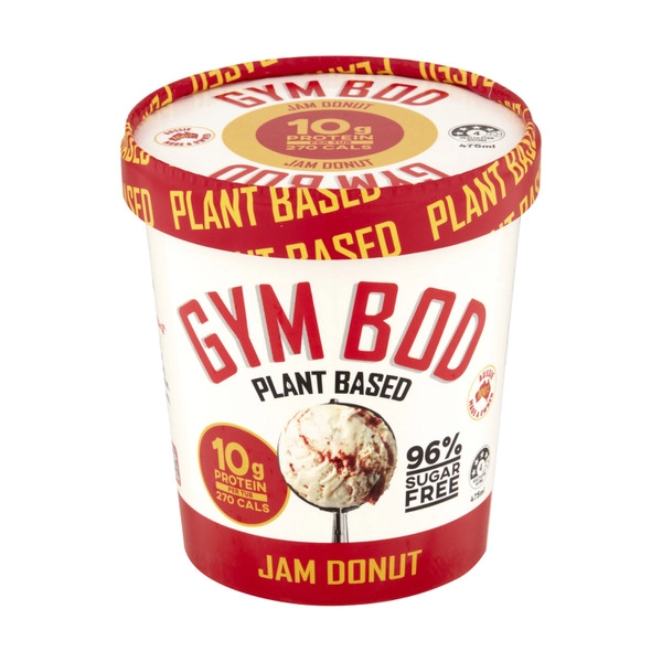 Gym Bod Plant Based Cinnamon Jam Donut 475mL