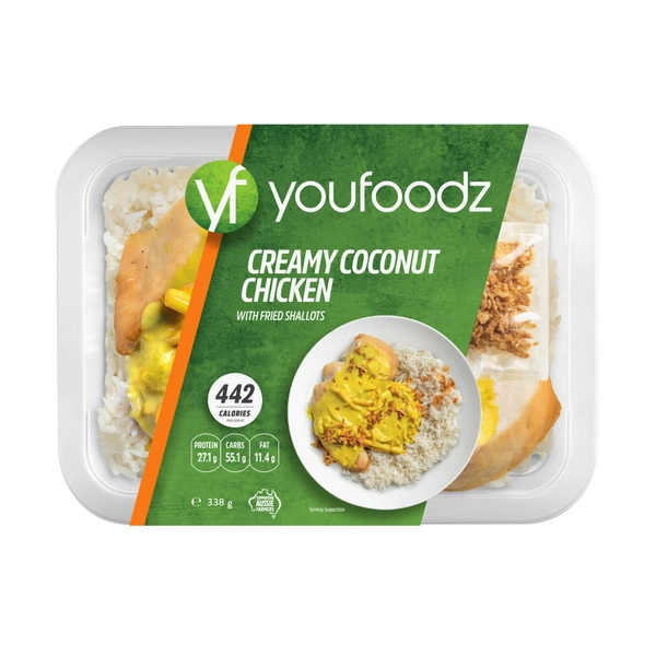 Youfoodz Creamy Coconut Chicken With Fried Shallots 338g