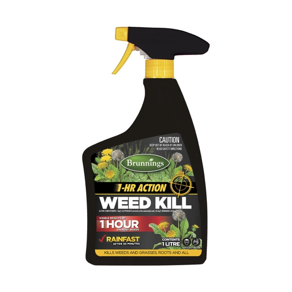 Brunnings 1 Hour BRUNNINGS 1 HOUR FAST ACTION WEED KILLER RTU 