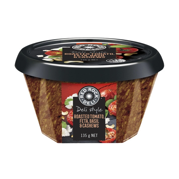 Red Rock Deli Dip Roasted Tomato Feta Basil & Cashew 135g