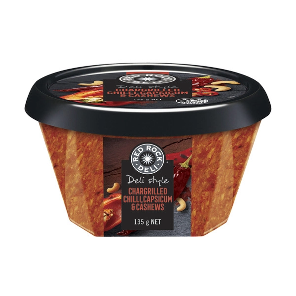 Red Rock Deli Deli Dip Chargrilled Chilli Capsicum & Cashew 135g