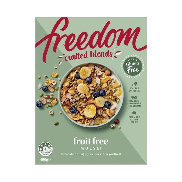 Freedom Crafted Blends Fruit Free Muesli 400g