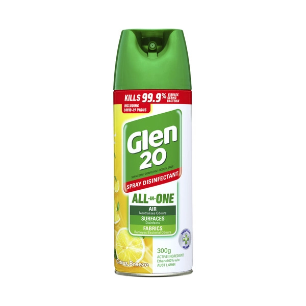 Glen 20 Disinfectant Citrus Breeze Spray 300g