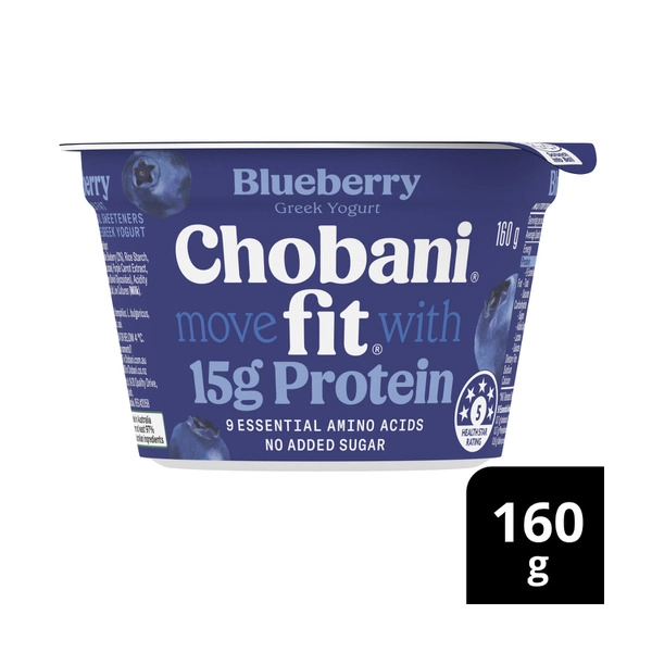 Chobani Fit High Protein Greek Yogurt Blueberry 160g