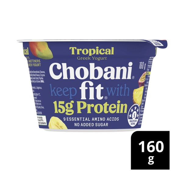 Chobani Fit High Protein Greek Yogurt Tropical 160g