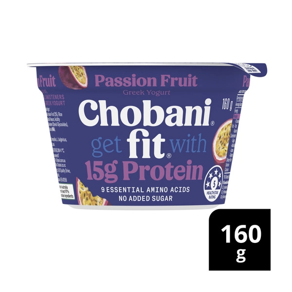 Chobani Fit High Protein Greek Yogurt Passionfruit 160g