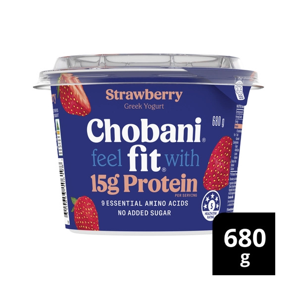 Chobani Fit High Protein Greek Yogurt Strawberry 680g