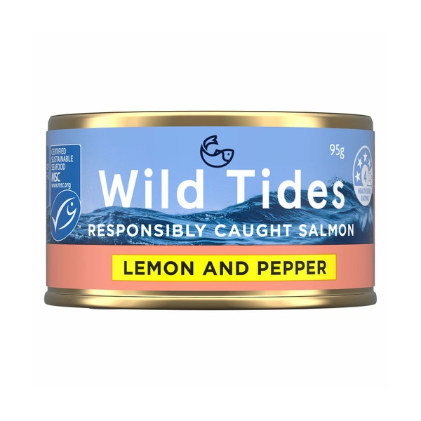 Wild Tides Salmon With Lemon And Cracked Pepper 95g