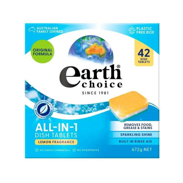 Earth Choice All in One Original Dishwasher Tablets 42 pack