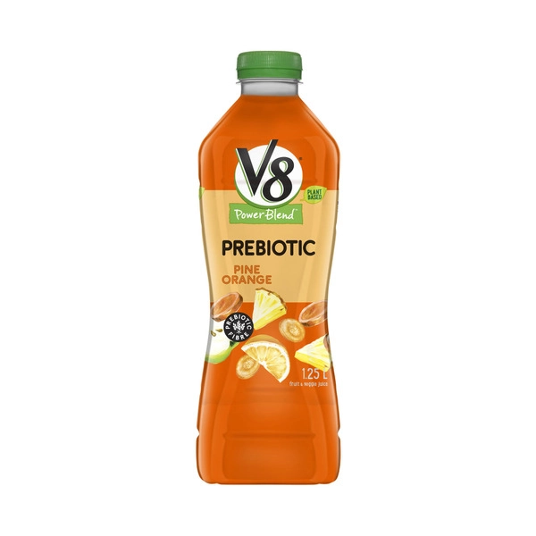 Campbells V8 Power Blend Prebiotics Juice Pine Orange 1.25L