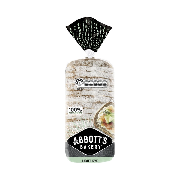 Abbott's Bakery Light Rye Bread 680g