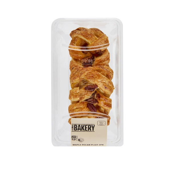 Coles Maple Pecan Plait 2 pack