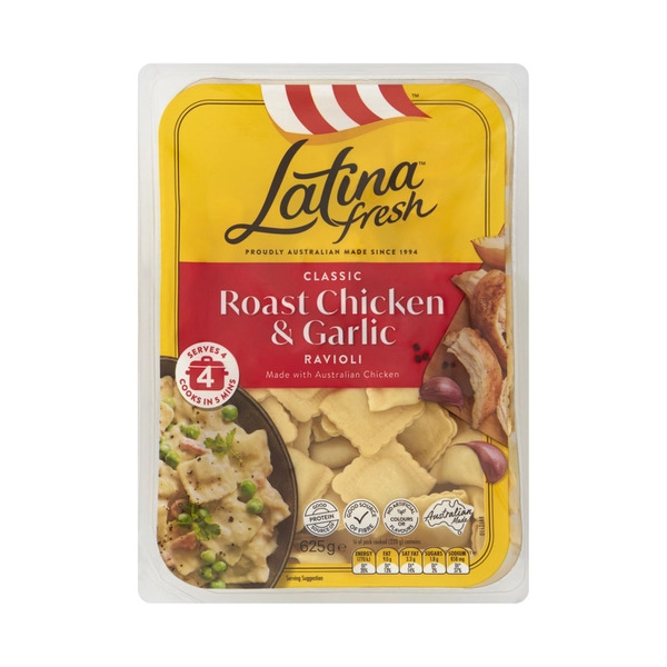 Latina Fresh Roast Chicken & Garlic Ravioli Pasta 4 Serve 625g