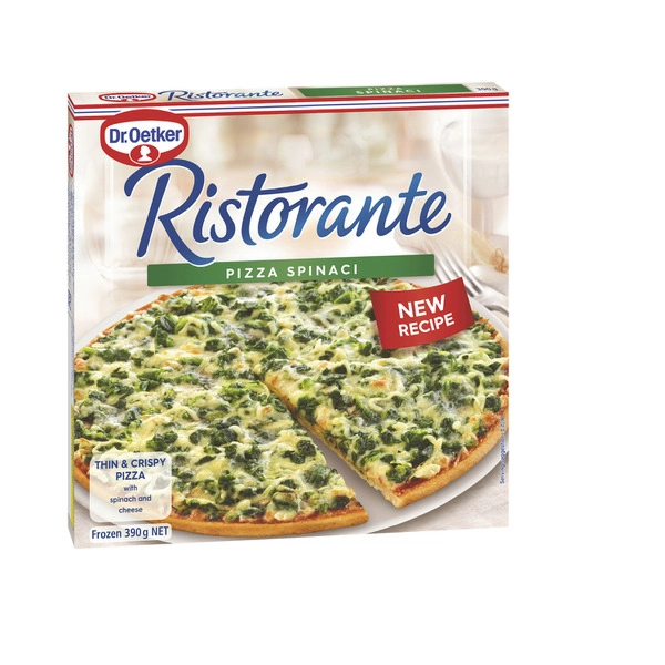 Dr. Oetker Frozen Ristorante Spinaci (Spinach) Pizza 390g