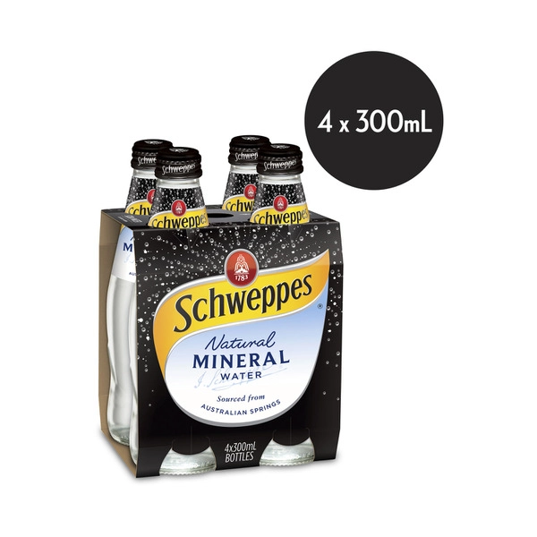 Schweppes Mineral Water SCHWEPPES MINERAL WATER 300ML NATURAL:.:4 PACK 