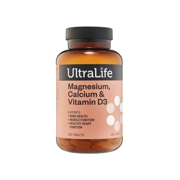 Ultralife Magnesium Calcium + Vitamin D3 200 pack