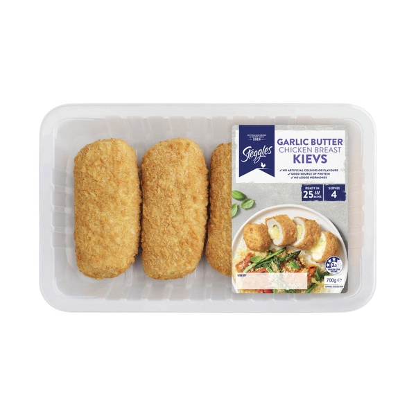 Steggles Chicken Breast Kiev Garlic Butter 700g