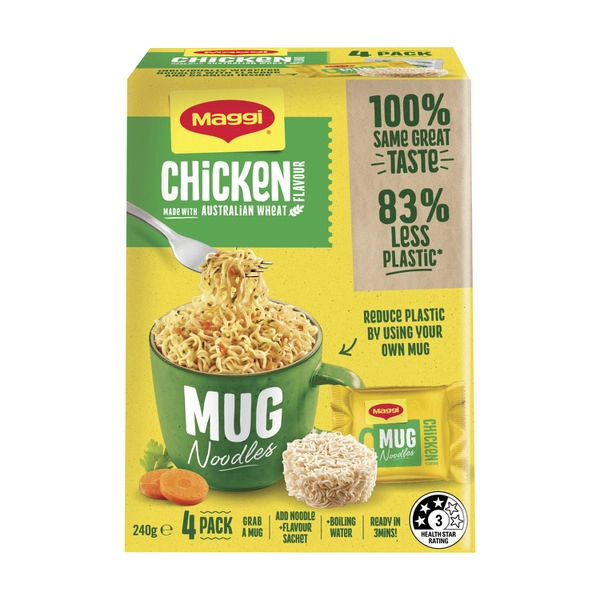 Maggi 2-minute Mug Instant Noodles Chicken 4 pack 240g