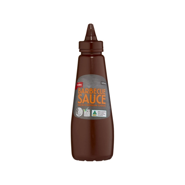 Coles Squeezy Sauce BBQ 500mL