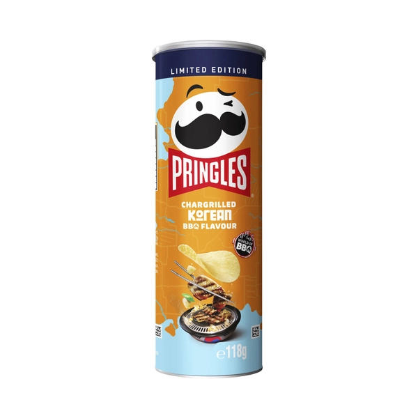 Pringles Potato Chips Chargrilled Korean Style BBQ 118g