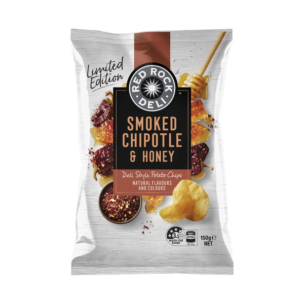 Red Rock Deli Potato Chips Chipotle & Honey 150g