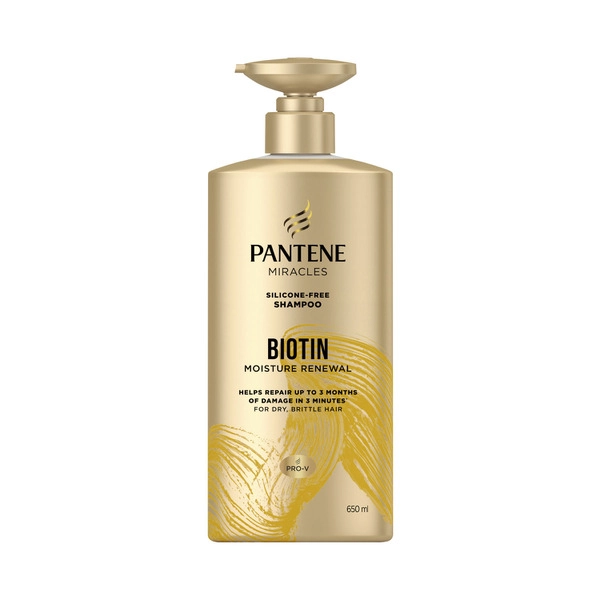 Pantene Shampoo PANTENE MIRACLES BIOTIN MOISTURE RENEWAL SHAMPOO 650ML 