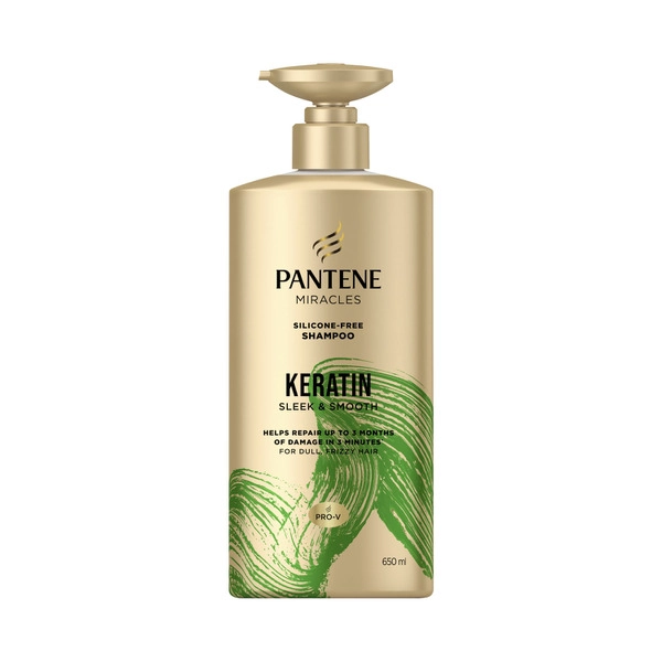 Pantene Miracles Keratin Smooth & Sleek Shampoo 650mL