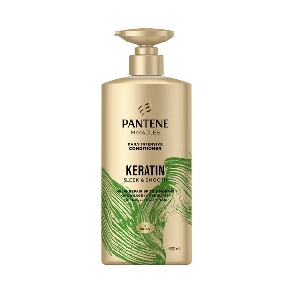 Pantene Miracles Keratin Smooth & Sleek Conditioner 600mL