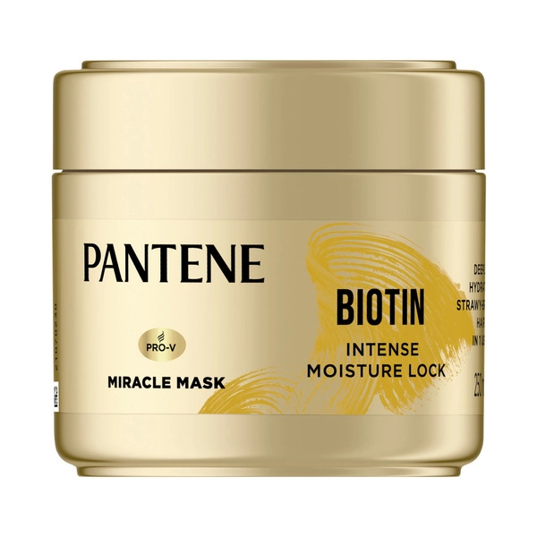 Pantene Biotin Intense Moisture Lock Hair Mask 250mL