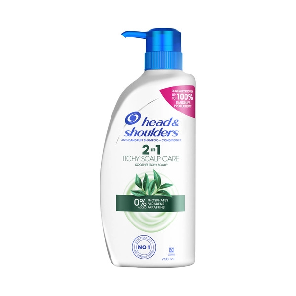 Head & Shoulders Itchy Scalp 2 In 1 Anti-Dandruff Shampoo & Conditioner 750mL