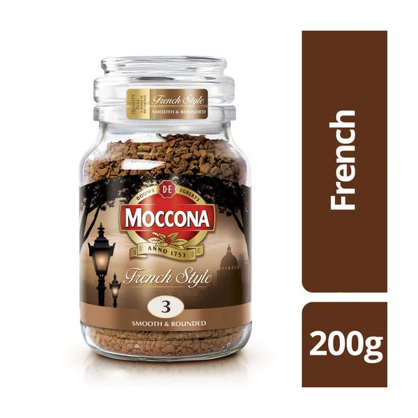 Moccona French Style Smooth & Rounded Instant Coffee 200g