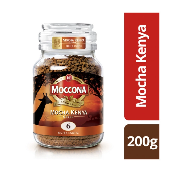 Moccona Mocha Kenya Style Rich & Exotic Instant Coffee 200g