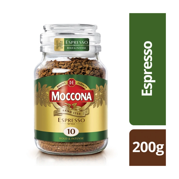 Moccona Espresso Style Bold & Intense Instant Coffee 200g