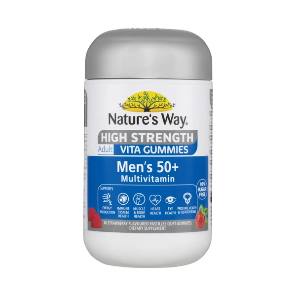 Natures Way High Strength NATURES WAY HIGH STRENGTH GUMMIES MENS MULTI 50+ 60PK 