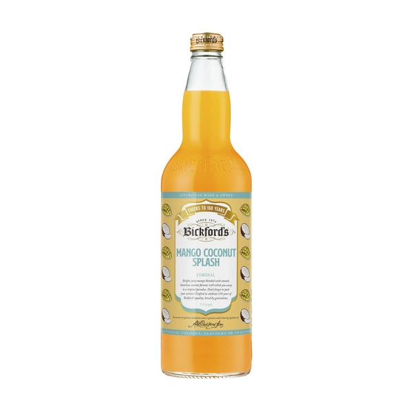 Bickfords Cordial Mango & Coconut Punch 750mL