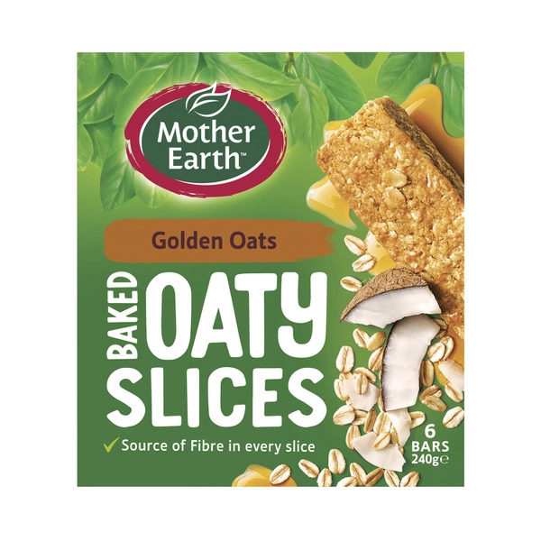 Mother Earth Golden Oats Baked Oaty Slices 240g