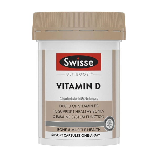 Swisse Ultiboost Vitamin D For Bone Health 60 pack