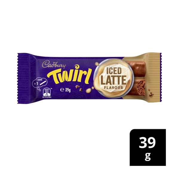 Cadbury Twirl Iced Latte Chocolate Bar 39g