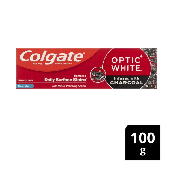 Colgate Optic White Charcoal Toothpaste 100g