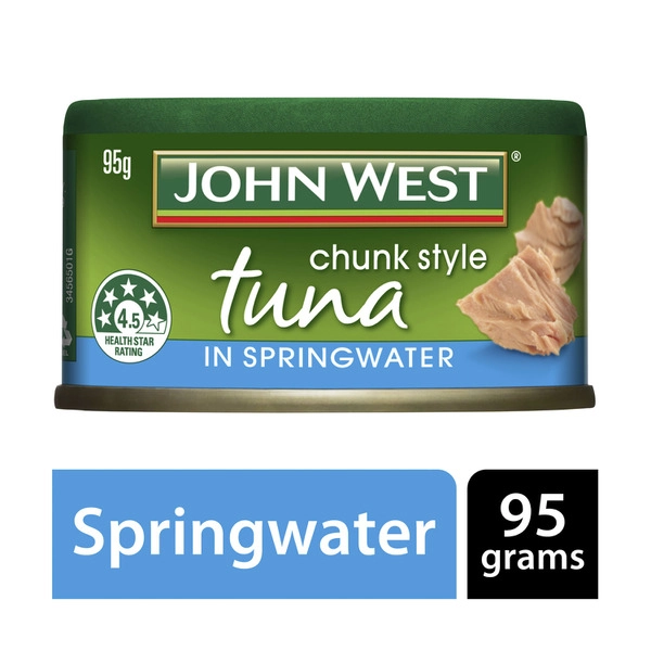 John West Tempters JOHN WEST TEMPTERS TUNA:CHUNKS SPRING WATER:.:95 GRAM 