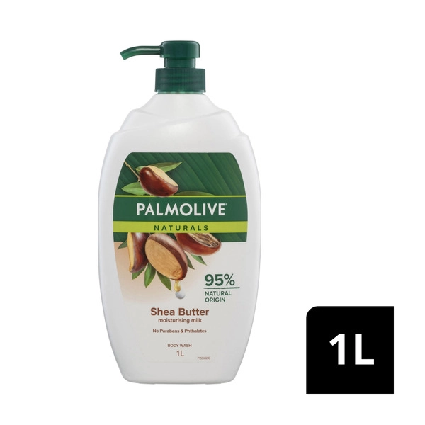 Palmolive Naturals. PALMOLIVE NATURALS BODY WASH SHEA BUTTER 1LITRE 