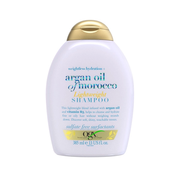 Ogx Argan Oil Of Morocco Lightweight Shampoo 385mL