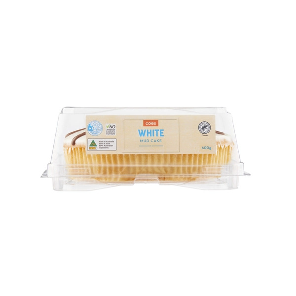 Coles White Mud Cake 600g