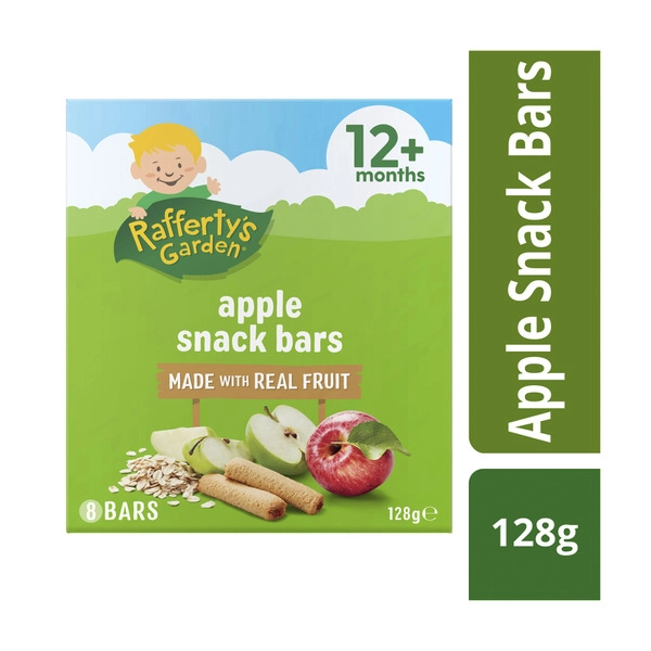 Rafferty's Garden Apple Snack Bars Made with Real Fruit 8 Pack Baby Food 12+ Months 128g