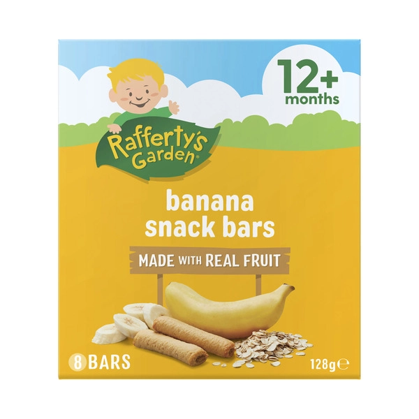 Rafferty's Garden Banana Snack Bars 12+ Months 128g