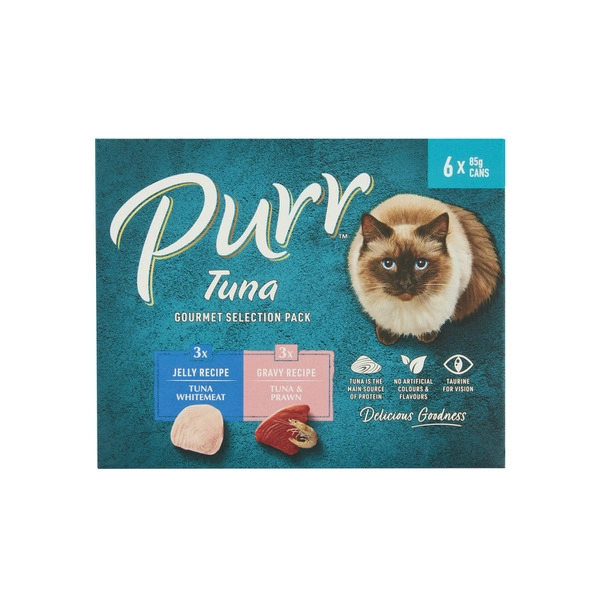 Purr Singles Cat Food Tuna Selection 6x85g 6 pack