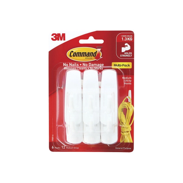 Command Hooks Medium Value Pack 6 pack